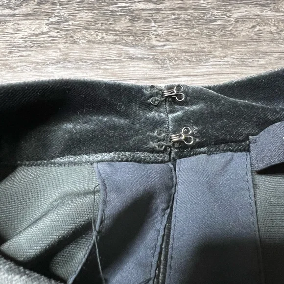 Madewell Choker Top Dark Greenish Grayish Velvety Look & Feel EUC Women's - Picture 9 of 10